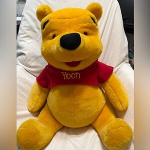 Vintage 90’s Disney Winnie the Pooh HUGE 19” Plush Mattel
